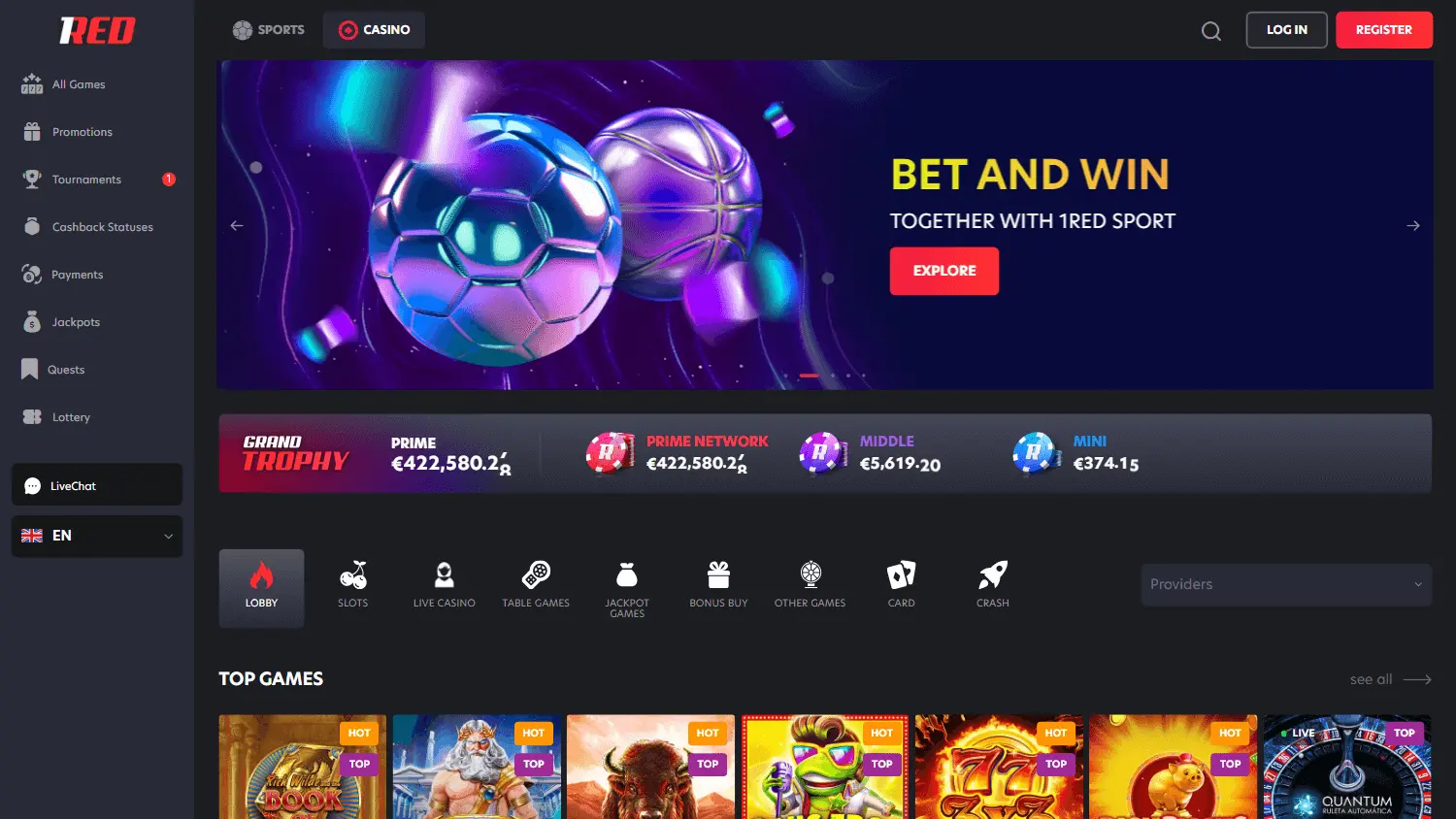 Todo sobre 1Red Casino Argentina image 2